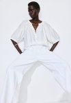 Crinkled Blouse - White