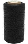 Waxed Thread 328 Yards 150D 1MM Leather Sewing Waxed Thread For Leather Diy Bookbinding Shoe Repairing Leather Projects Black