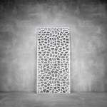 Laser Cut Screen - Design 042 - 2000 X 1000 X 20 Matt White Indoor