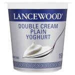 Lancewood Double Cream Plain Yoghurt 150G