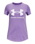 Girls' Ua Sportstyle Graphic Short Sleeve - Vivid Lilac Ysm
