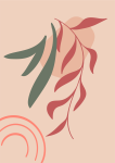 Boho Foliage 3 - Canvas Print - 600MM X 600MM