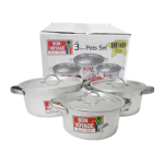 6-PIECE Aluminium Pot Set