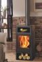 Fireplace Eco-design Panadero Swan Double Steel Black