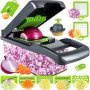 14 In 1 Multifunctional Vegetable Chopper Cutter Vegetable Dicer Slicer Cutter Mandoline Onion Chopper For Onion Potato Tomato Cucumber Carrot Eid Al-adha Mubarak