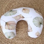 Feeding Pillow Cover Watercolor Touch Of Leaf Set Neutral