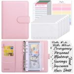 Skydue Budget Binder Money Saving Binder With Zipper Envelopes Cash Envelopes And Expense Budget Sheets For Budgeting