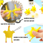 Novelty Funny Toys Vent Chicken Keychain Laying Hens Aying Egg Chicken Toys Funny Toy Creative Decompression Antistress Toy