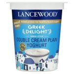 Lancewood Greek Delight Double Cream Plain Yoghurt 150G