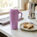 Insulated Travel Mug With Handle