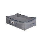 Rogz Lekka Cushioned Bed - Large Grey navy