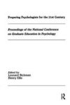 Preparing Psychologists For The 21st Cen Paperback