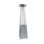 Alva Designer Quartz Gas Split Pole Patio Heater Stainless Steel