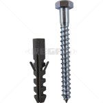 Coach Screw 8 X 75 X 10MM W plug 25
