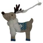 Reindeer With White Scarf 4X15X10CM