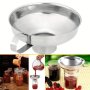 1PC Stainless Steel Wide-mouth Funnel With Handle Durable Kitchen Canning Funnel For Transferring Liquids Jam And Dry Ingredients Kitchen Gadgets