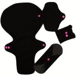 1PC Different Size Reusable Menstrual Pads Bamboo Cloth Pads For Heavy Flow Large Sanitary Pads Set With Wings For Women Washabl