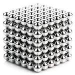 Magnetic Balls Spheres – 216 Piece Building Set – Silver- 5MM