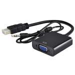 Mecer Displayport To HDMI Vga Adapter With Audio For Laptops