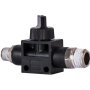 AirCraft Pu Hose Fitting Valve 1/8"M X 1/4"M