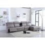 Kc Furn- Ginaboy Electric Recliner Lounge Suite Grey