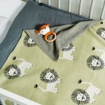 Leo The Lion 100% Cotton Jacquard Baby Blanket