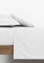 180TC Fitted Sheet Queen Wht 152X188CM