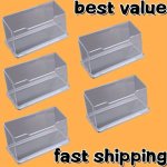 Acrylic Guitar Pick Holder Storage Box 1PC Transparent Desk Organizer Clear Business Card Display Stand For Home School Office A