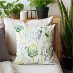 Watercolour Floral Artichokes Luxury Scatter By Wikus Schalkwyk
