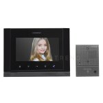 7 Inch Expandable Console Vid Intercom Kit With Pinhole Gate Station