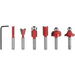 Tork Craft Router Bit Set 6PC Plastic Box 1 4 Shank Livestainable