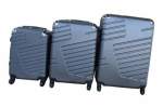Smte 3 Piece Luggage Set 27 Inch Dark Grey With Keychain