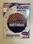 Happy Bday Dot stripe 18INCH