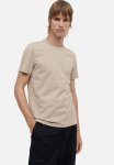 Slim Fit Pima Cotton T-Shirt - Beige