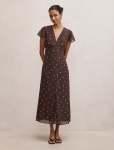 Ardelia Petite Flutter Sleeve Midi Dress - 16 Luxton Spot