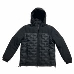 Pure Mens Volo Puffer Jacket In Black - Black 3XL