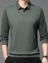 Solid Fake Two-piece Lapel Versatile Shirt Tops Breathable Long Sleeve Golf Shirt For Casual Daily Wear Spring And Autumn