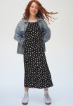 Tie-back Slip Dress - Black Floral