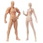 Craft Man And Woman Art Mannequin Action Figure Models With Movable Joints
