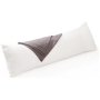 45X150CM Side Sleeper Body Pillow Faux Down Long Cuddle Cushions - Grey