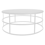 Ritter Coffee Table With Fixed Top - White Textured