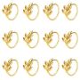 Leaf Napkin Rings Table - Set Of 12