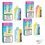 Ice King 25000 Puffs Summer Mix Pack Of 4+DISCOVAPE Charging Cable