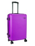 Mahe Medium 4 Wheel Trolley Case Purple