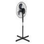 Alva Air 40CM Plastic Pedestal Fan Black ACS200