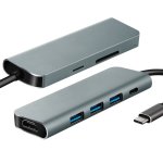 7 In 1 USB C Hub HDMI X 1 - USB 3.0 X 3 - Dp X 1 - Sd X 1 - Tf
