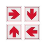 Red Arrow Reflective Safety Sign FB01REF