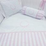 Pink Striped Linen Set