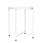 Smte Metal Coffee Table White With Keychain