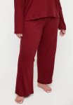 Cotton On Plus Pointelle Rib Pants - Deep Red